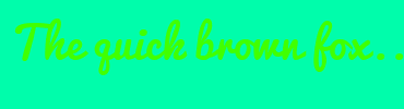 Image with Font Color 41FF00 and Background Color 00FDAB